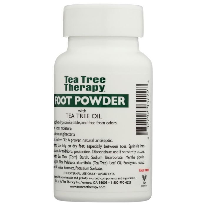 TEA TREE THERAPY: Powder Foot Antsptc Pprmt, 3 oz