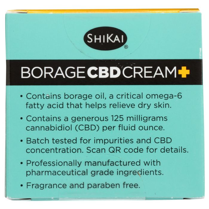 SHIKAI: Cream Cbd Borage, 2 oz