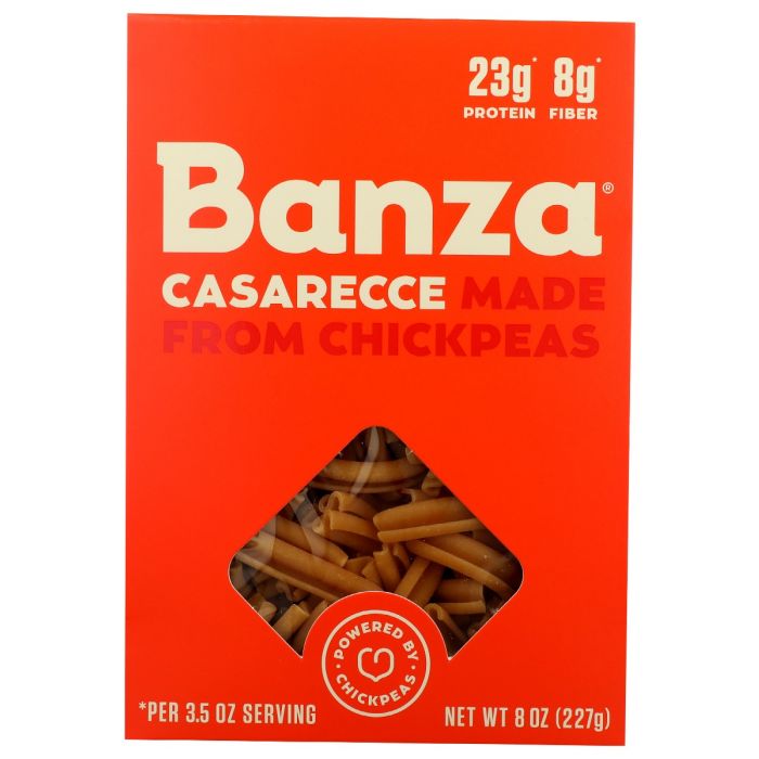 BANZA: Casarecce Chickpea Pasta, 8 oz