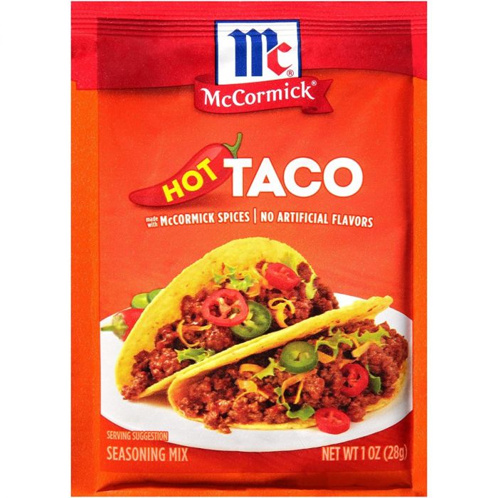 MC CORMICK: Seasoning Taco Hot, 1 oz