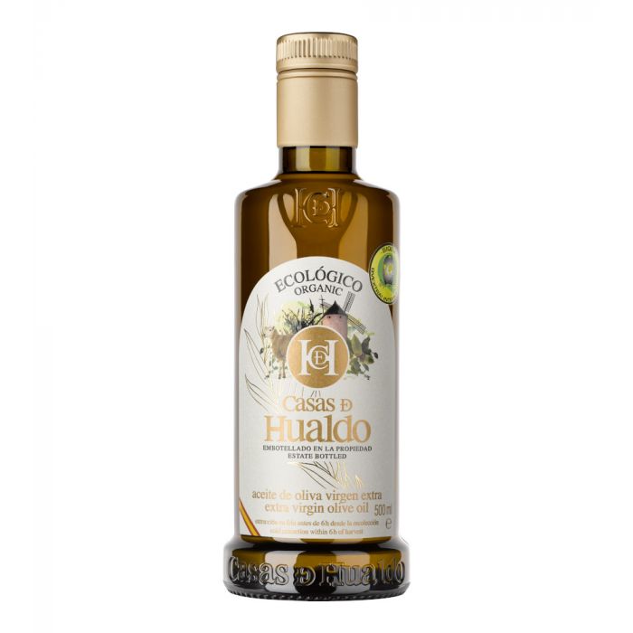 CASAS DE HUALDO: Organic Extra Virgin Olive Oil, 16.9 oz