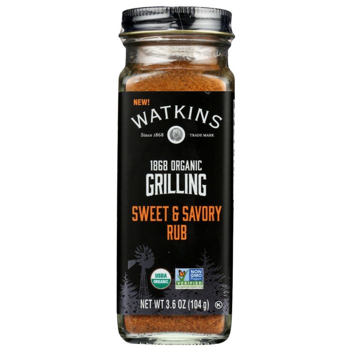 WATKINS: 1868 Organic Grilling Sweet And Savory Rub, 3.6 oz