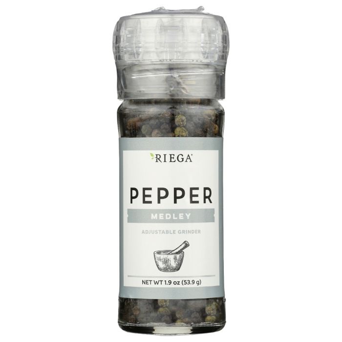 RIEGA: Pepper Medley Adjustable Grinder, 1.9 oz