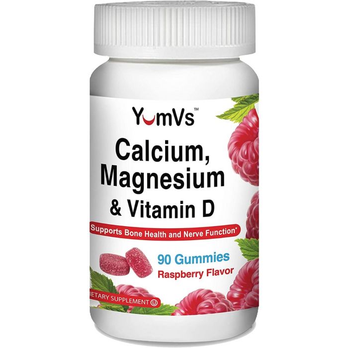 YUM VS: Calcium Magnesium And Vitamin D Gummies, 90 ea