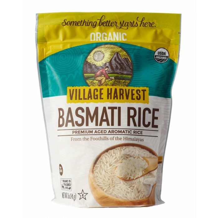 VILLAGE HARVEST: Organic Basmati Indian Rice, 16 oz