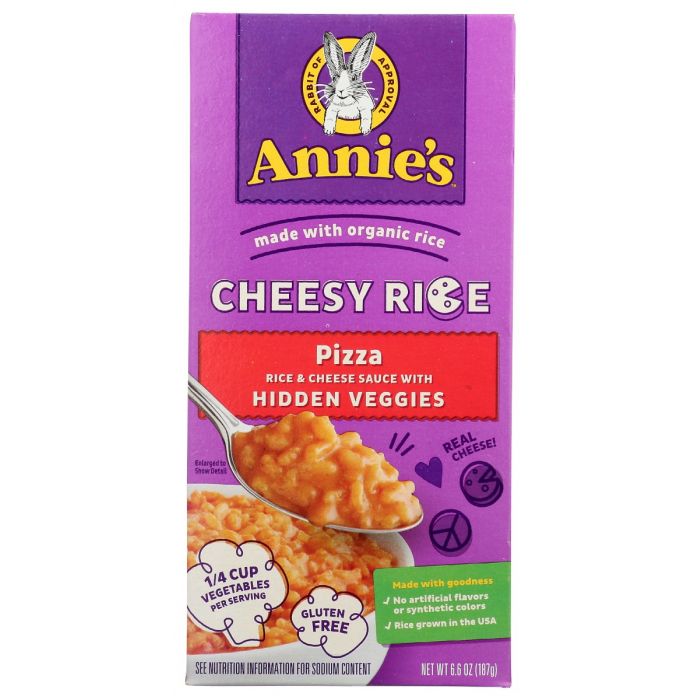 ANNIES HOMEGROWN: Rice Cheesy Pizza, 6.6 oz