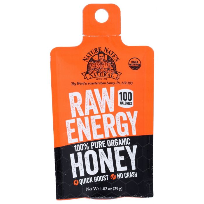 NATURE NATES: Honey Raw Energy Packets, 1.02 oz