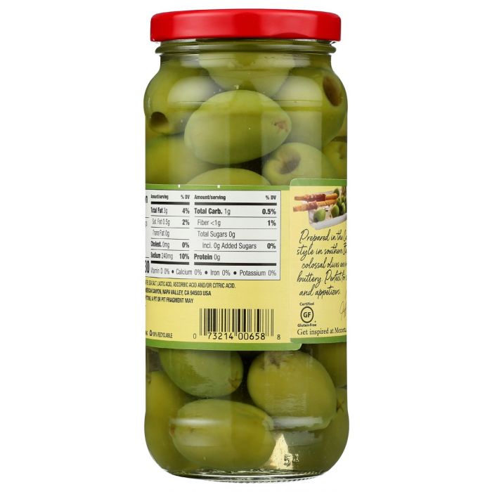 MEZZETTA: Olives Pitted Castelvetra, 8 oz