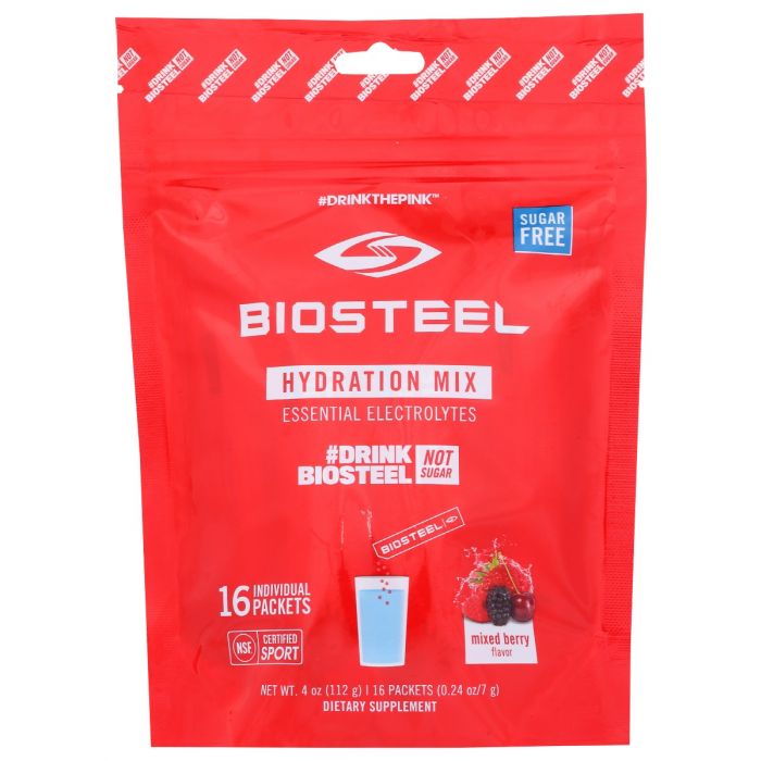 BIOSTEEL: Hydration Pwdr Mixed Brry, 16 un