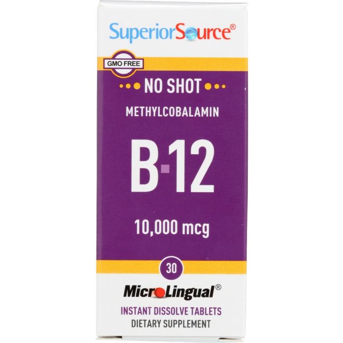 SUPERIOR SOURCE: No Shot Methl B12 10000Mg, 30 tb