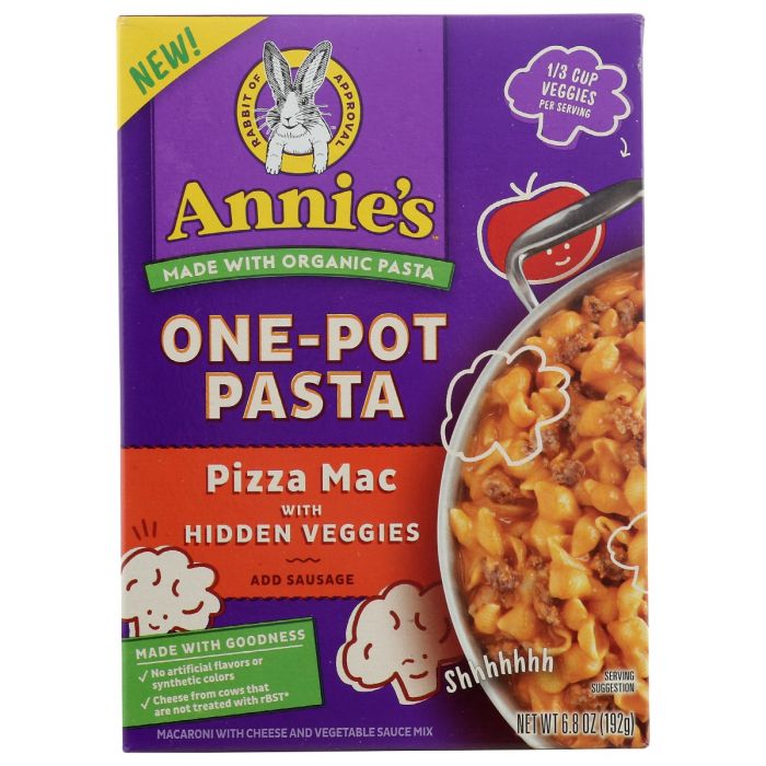 ANNIES HOMEGROWN: Pasta Pizza Mac, 6.5 oz