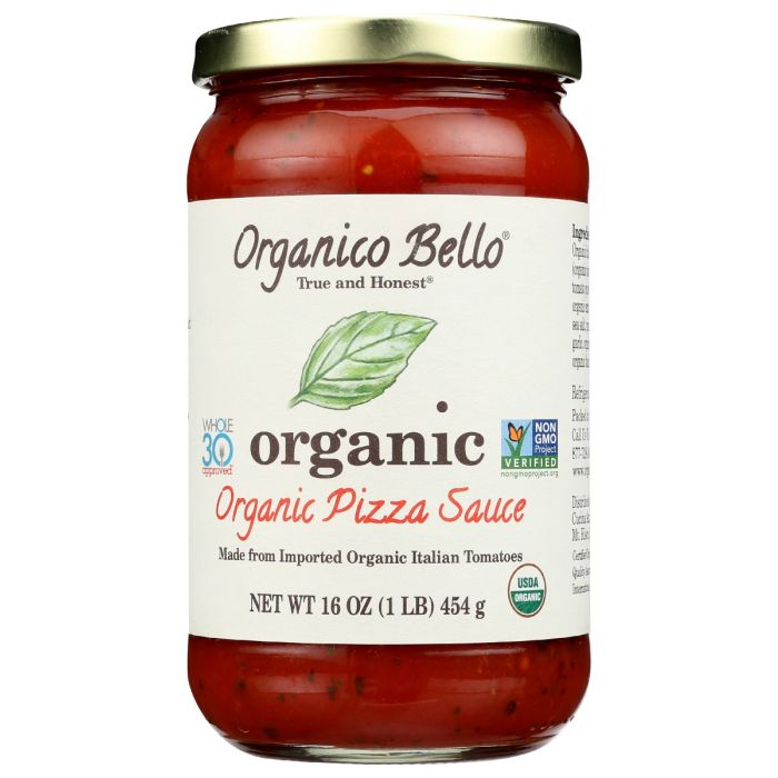ORGANICO BELLO: Sauce Pizza And Pasta Org, 16 oz