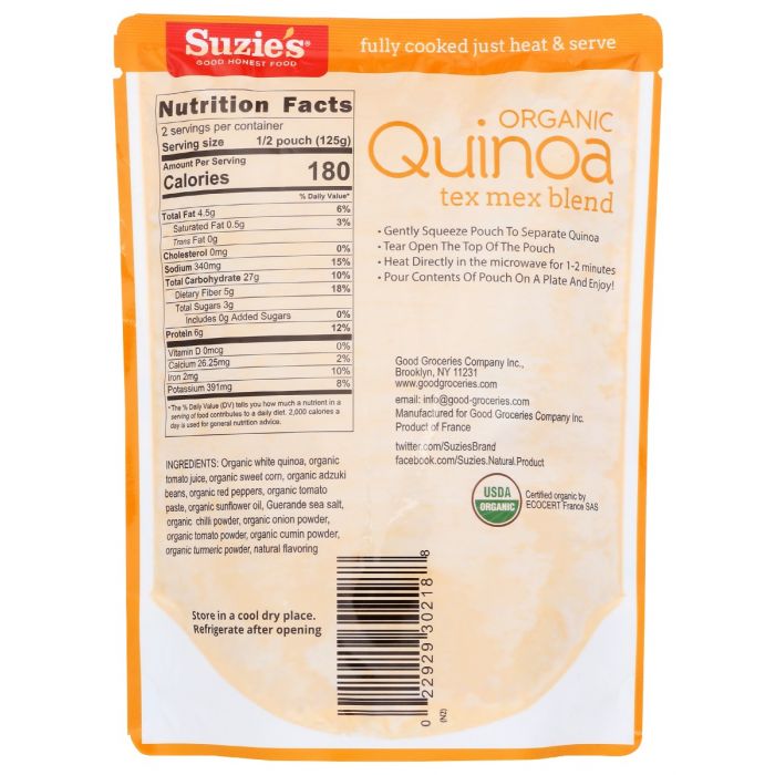 SUZIES: Quinoa Tex Mex, 9 oz
