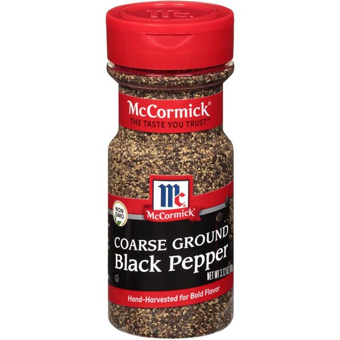 MC CORMICK: Coarse Ground Black Pepper, 3.12 oz