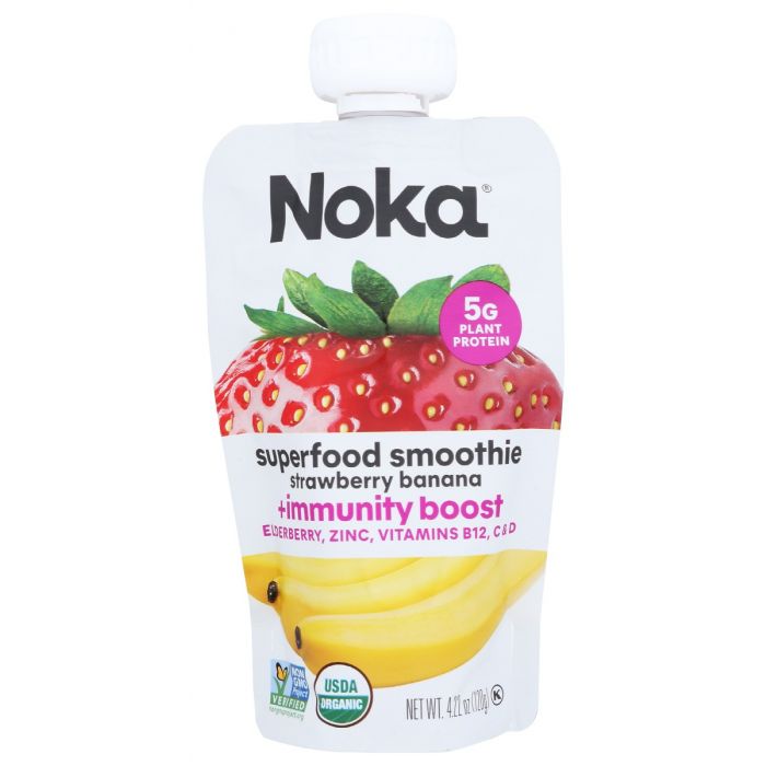 NOKA: Smoothie Strawberry Banana, 4.22 oz