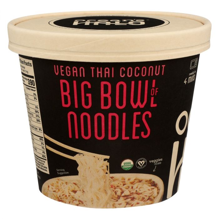 OCEANS HALO: Vegan Thai Coconut Big Bowl Noodles, 4.02 oz