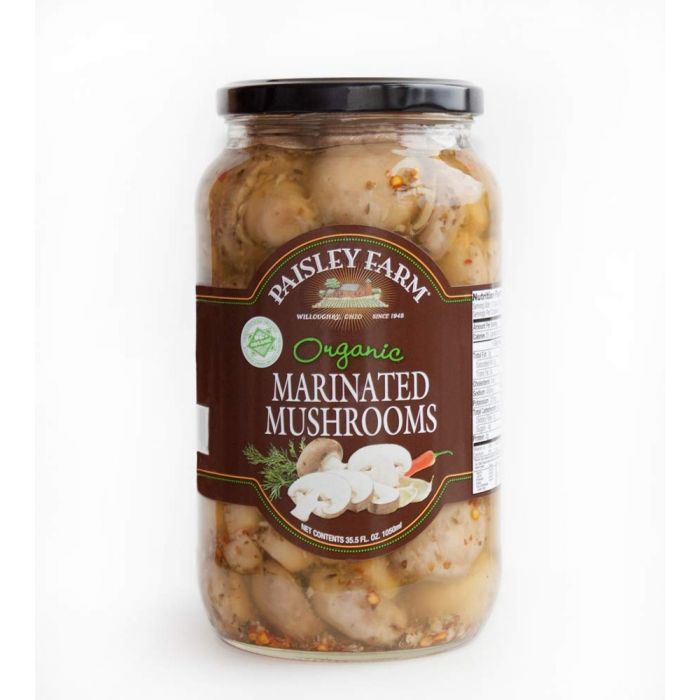 PAISLEY FARM: Organic Marinated Mushrooms, 35.5 oz
