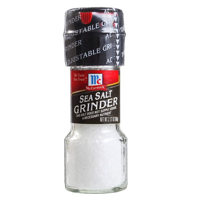 MC CORMICK: Sea Salt Grinder, 2.12 oz