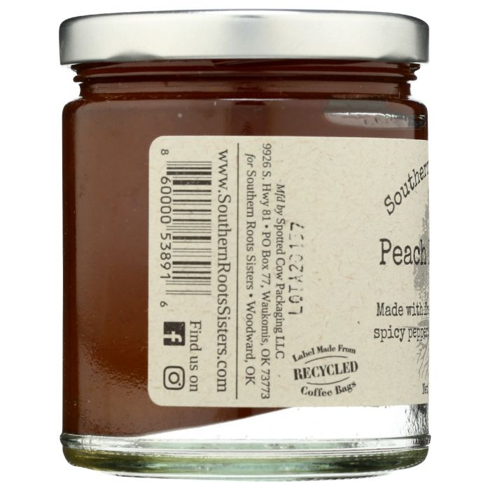 SOUTHERN ROOTS SISTERS: Jam Peach Pepper, 11 oz