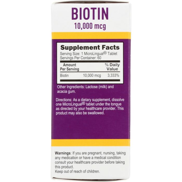 SUPERIOR SOURCE: Biotin 10000 Mcg, 60 tb