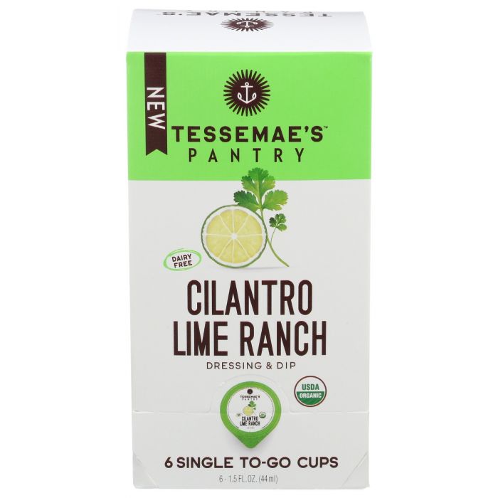 TESSEMAES: Pantry Cilantro Lime Ranch To Go Cups 6Pack, 9 oz