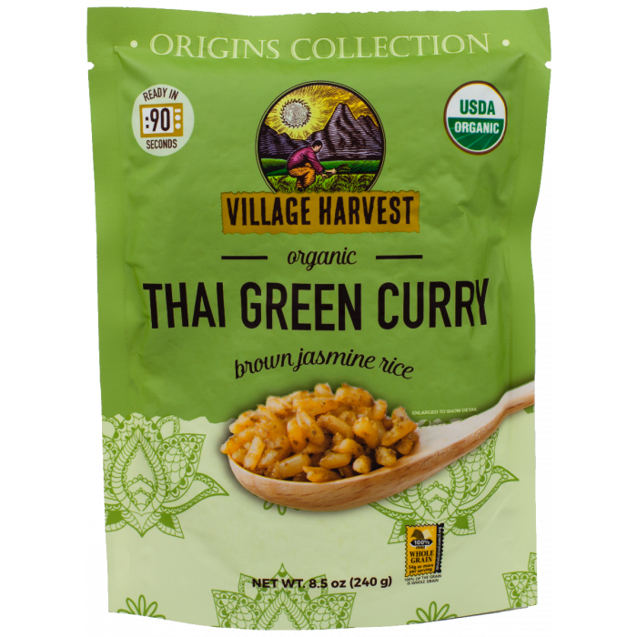 VILLAGE HARVEST: Curry RTE Thai Green Organic, 8.5 oz